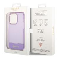 Guess Translucent - Etui iPhone 14 Pro Max (fioletowy)