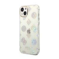 Guess Peony Glitter Case – Etui iPhone 14 (Przezroczysty)