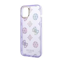 Guess Peony Glitter Case – Etui iPhone 14 (Liliowy)