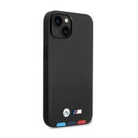 BMW Leather Hot Stamp Tricolor MagSafe – Etui iPhone 14 Plus (Czarny)