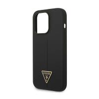 Guess Silicone Triangle Logo - Etui iPhone 14 Pro (czarny)