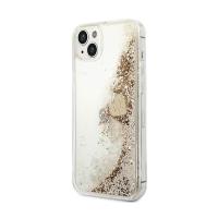Guess Liquid Glitter Charms - Etui iPhone 14 (złoty)