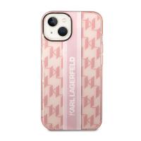 Karl Lagerfeld Mono Vertical Stripe - Etui iPhone 14 Plus (różowy)