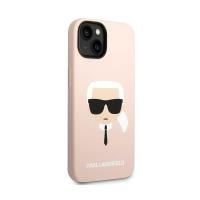Karl Lagerfeld Silicone Ikonik Karl`s Head - Etui iPhone 14 (różowy)