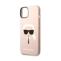 Karl Lagerfeld Silicone Ikonik Karl`s Head - Etui iPhone 14 (różowy)