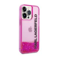 Karl Lagerfeld Liquid Glitter Translucent Elongated Logo Case – Etui iPhone 14 Pro Max (różowy)