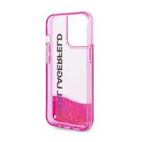 Karl Lagerfeld Liquid Glitter Translucent Elongated Logo Case – Etui iPhone 14 Pro Max (różowy)