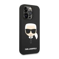 Karl Lagerfeld Silicone Ikonik Karl`s Head - Etui iPhone 14 Pro Max (czarny)