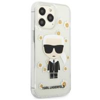 Karl Lagerfeld Iconic Karl Flower - Etui iPhone 13 Pro (przezroczysty)