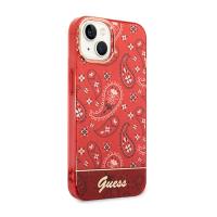 Guess Bandana Paisley - Etui iPhone 14 (czerwony)