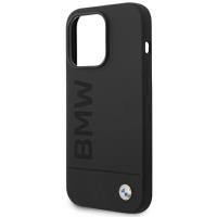 BMW Silicone Signature Logo MagSafe - Etui iPhone 14 Pro Max (czarny)