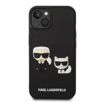 Karl Lagerfeld Ikonik 3D Karl & Choupette - Etui iPhone 14 Plus (czarny)