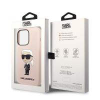 Karl Lagerfeld Silicone NFT Ikonik MagSafe - Etui iPhone 14 Pro (różowy)