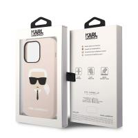 Karl Lagerfeld Silicone Ikonik Karl`s Head MagSafe - Etui iPhone 14 Pro Max (różowy)