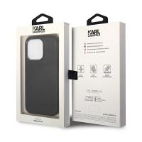 Karl Lagerfeld Leather Perforated Logo Case - Etui iPhone 14 Pro Max (czarny)