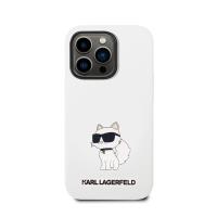 Karl Lagerfeld Silicone NFT Choupette - Etui iPhone 14 Pro (biały)