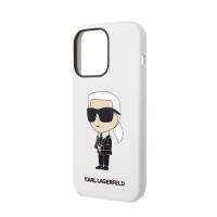 Karl Lagerfeld Silicone NFT Ikonik - Etui iPhone 14 Pro Max (biały)