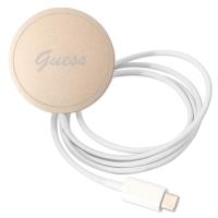 Guess Bundle Pack MagSafe 4G - Zestaw etui + ładowarka MagSafe iPhone 11 (różowy/złoty)