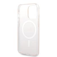 Guess Bundle Pack MagSafe 4G - Zestaw etui + ładowarka MagSafe iPhone 13 Pro (różowy/złoty)