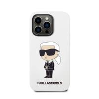 Karl Lagerfeld Silicone NFT Ikonik - Etui iPhone 14 Pro (biały)