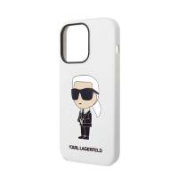 Karl Lagerfeld Silicone NFT Ikonik - Etui iPhone 14 Pro (biały)