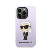 Karl Lagerfeld Silicone NFT Ikonik - Etui iPhone 14 Pro (fioletowy)
