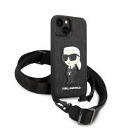 Karl Lagerfeld NFT Monogram Ikonik Patch - Etui iPhone 14 Plus (czarny)