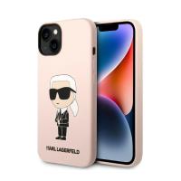 Karl Lagerfeld Silicone NFT Ikonik MagSafe - Etui iPhone 14 (różowy)