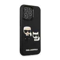 Karl Lagerfeld Ikonik 3D Karl & Choupette - Etui iPhone 13 Pro Max (czarny)