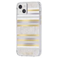 Case-Mate Pearl Stripes MagSafe - Etui iPhone 14 Plus zdobione masą perłową (Pearl Stripes)
