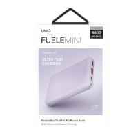 UNIQ Fuele Mini - Power Bank 8000 mAh USB-C 18W Power Delivery (lawendowy)