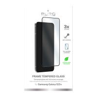 PURO Frame Tempered Glass - Szkło ochronne hartowane na ekran Samsung Galaxy S23+ (czarna ramka)