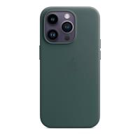 Apple Leather Case - Skórzane etui z MagSafe do iPhone 14 Pro (leśna zieleń)