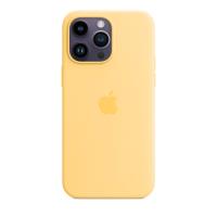 Apple Silicone Case - Silikonowe etui z MagSafe do iPhone 14 Pro Max (bladożółty)