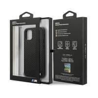 BMW M Collection PU Carbon - Etui iPhone 12 mini (czarny)