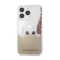 Karl Lagerfeld K-Peek A Boo - Etui iPhone 13 Pro Max (Glitter Pink Gold)