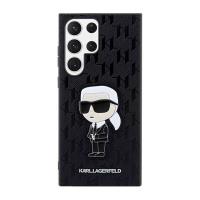 Karl Lagerfeld NFT Saffiano Monogram Ikonik - Etui Samsung Galaxy S23 Ultra (czarny)