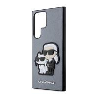 Karl Lagerfeld NFT Saffiano Karl & Choupette - Etui Samsung Galaxy S23 Ultra (szary)