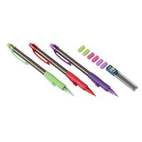 Topwrite - Zestaw ołówków mechanicznych z wymiennymi wkładami + gumki 10 elementów
