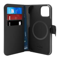 PURO Wallet Detachable MagSafe - Etui 2w1 iPhone 14 / iPhone 13 (czarny)