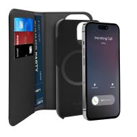 PURO Wallet Detachable MagSafe - Etui 2w1 iPhone 14 Pro (czarny)