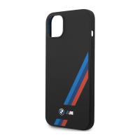 BMW Silicone Slanted Stripes - Etui iPhone 14 (czarny)