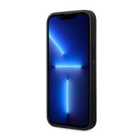 BMW Leather Carbon Blue Line MagSafe - Etui iPhone 14 Pro (czarny)
