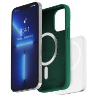 PURO ICON MAG - Etui iPhone 14 Pro MagSafe (Dark green)