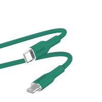 PURO ICON Soft Cable – Kabel USB-C do Lightning certyfikat MFi 1.5 m (Jade)