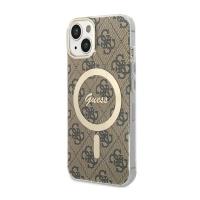 Guess 4G MagSafe - Etui iPhone 14 Plus (Brązowy)