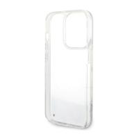 Guess Liquid Glitter Marble - Etui iPhone 14 Pro (Biały)