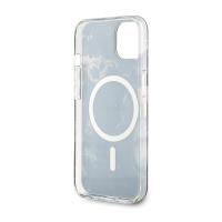 Guess Golden Marble MagSafe - Etui iPhone 14 Plus (Czarny)