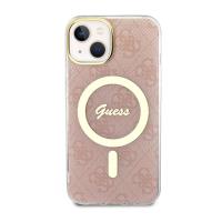 Guess 4G MagSafe - Etui iPhone 14 (Różowy)