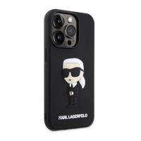 Karl Lagerfeld 3D Rubber NFT Ikonik - Etui iPhone 14 Pro (Czarny)